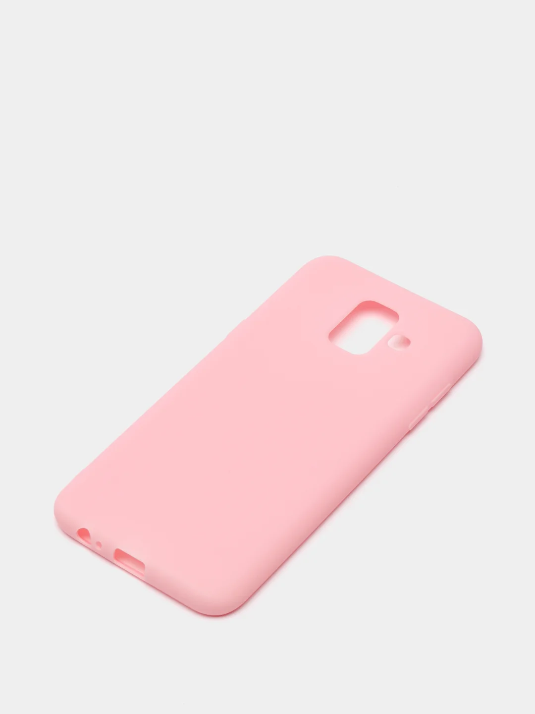 Розовый чехол Samsung Galaxy A6 2018 силиконовый