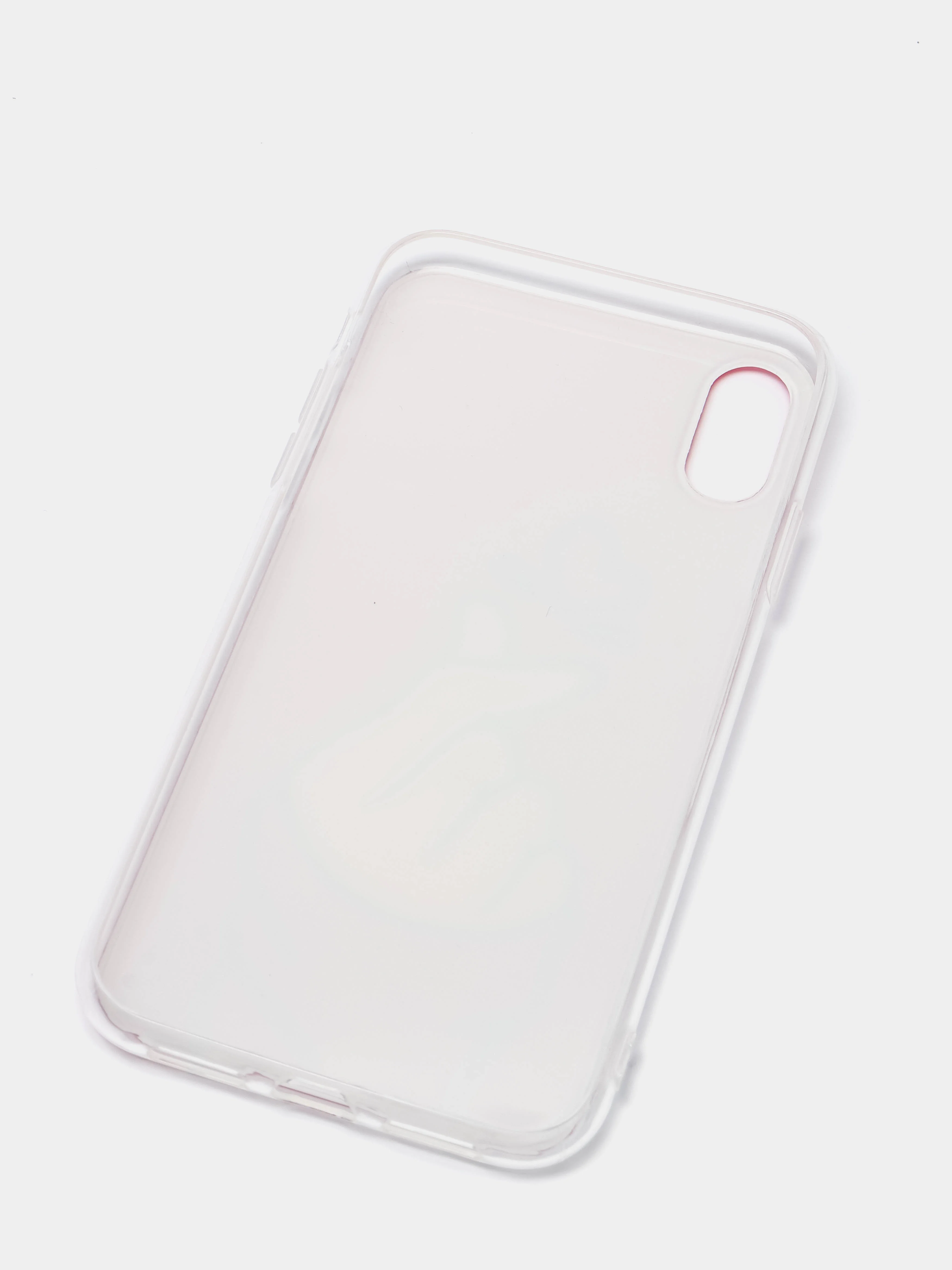 Тёмно-розовый чехол Apple iPhone XR силиконовый с рисунком