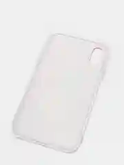 Тёмно-розовый чехол Apple iPhone XR силиконовый с рисунком