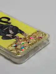 Лимонный чехол Samsung Galaxy A02 силиконовый переливающийся жидкий с блестками и защитой камеры