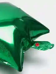 Зеленый воздушный шар Звезда, многоразовый, 45 см