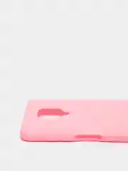 Розовый чехол Xiaomi Redmi Note 9 Pro / Note 9 Pro Max / Note 9S силиконовый цветной матовый
