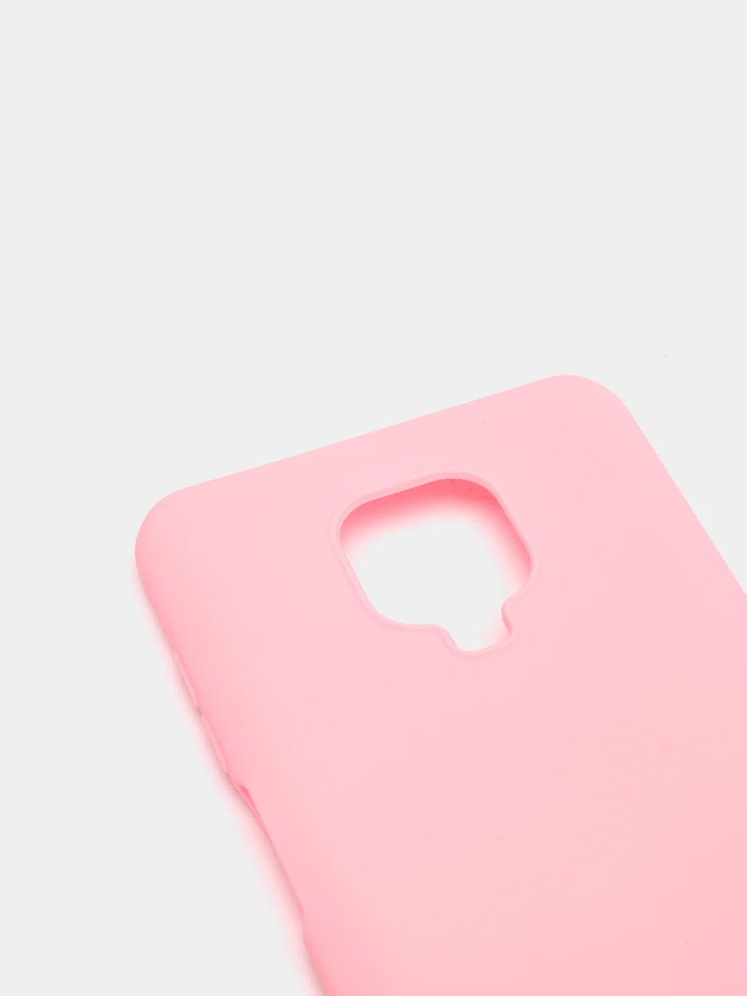 Розовый чехол Xiaomi Redmi Note 9 Pro / Note 9 Pro Max / Note 9S силиконовый цветной матовый