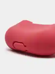 Бордовый чехол силиконовый для наушников AirPods Pro с карабином