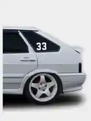 Черный наклейки на авто "Цифры 0123456789"