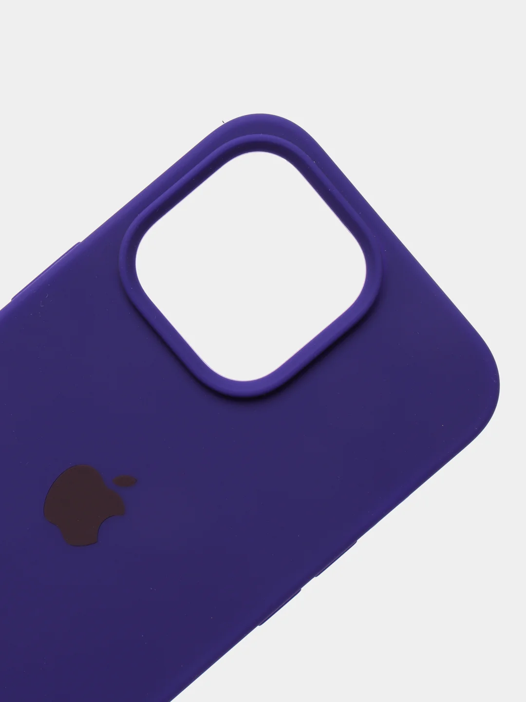 Индиго чехол для iPhone 13, Pro, Max, Silicone закрытый низ с логотипом