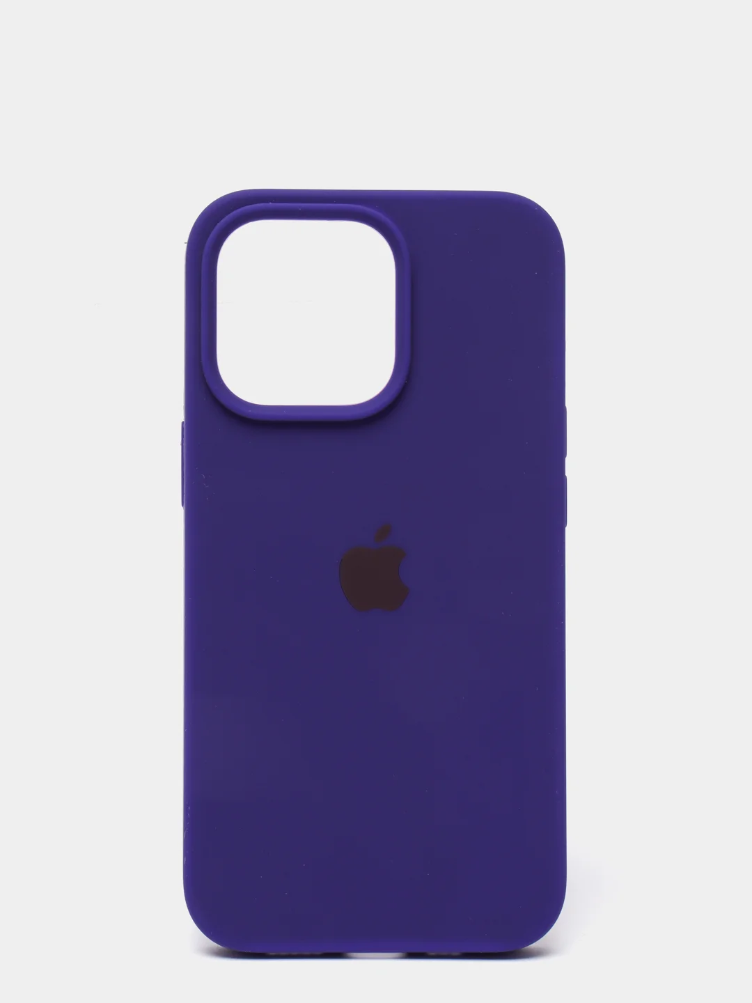 Индиго чехол для iPhone 13, Pro, Max, Silicone закрытый низ с логотипом