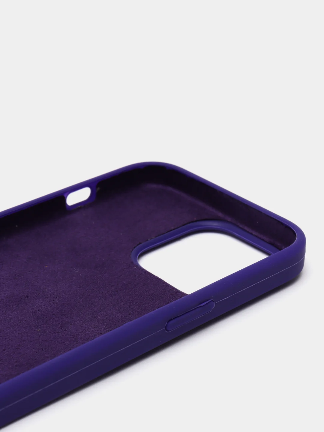 Индиго чехол для iPhone 13, Pro, Max, Silicone закрытый низ с логотипом