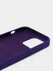 Индиго чехол для iPhone 13, Pro, Max, Silicone закрытый низ с логотипом
