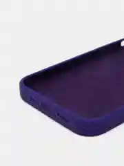 Индиго чехол для iPhone 13, Pro, Max, Silicone закрытый низ с логотипом