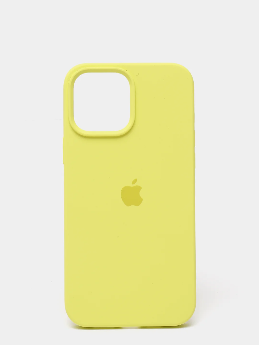 Лимонный чехол для iPhone 13, Pro, Max, Silicone закрытый низ с логотипом