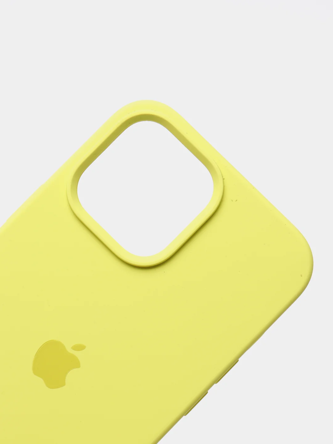 Лимонный чехол для iPhone 13, Pro, Max, Silicone закрытый низ с логотипом