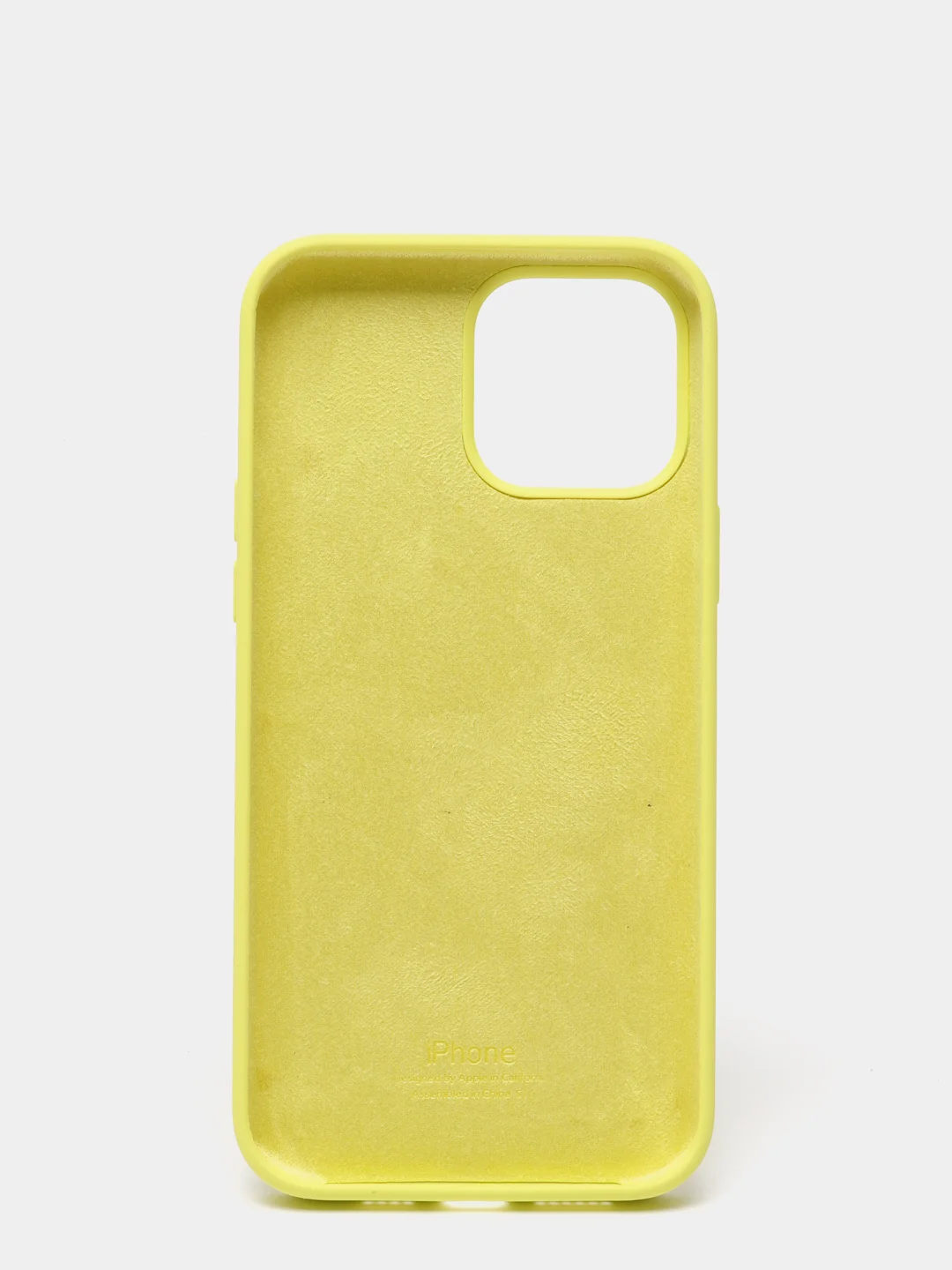 Лимонный чехол для iPhone 13, Pro, Max, Silicone закрытый низ с логотипом