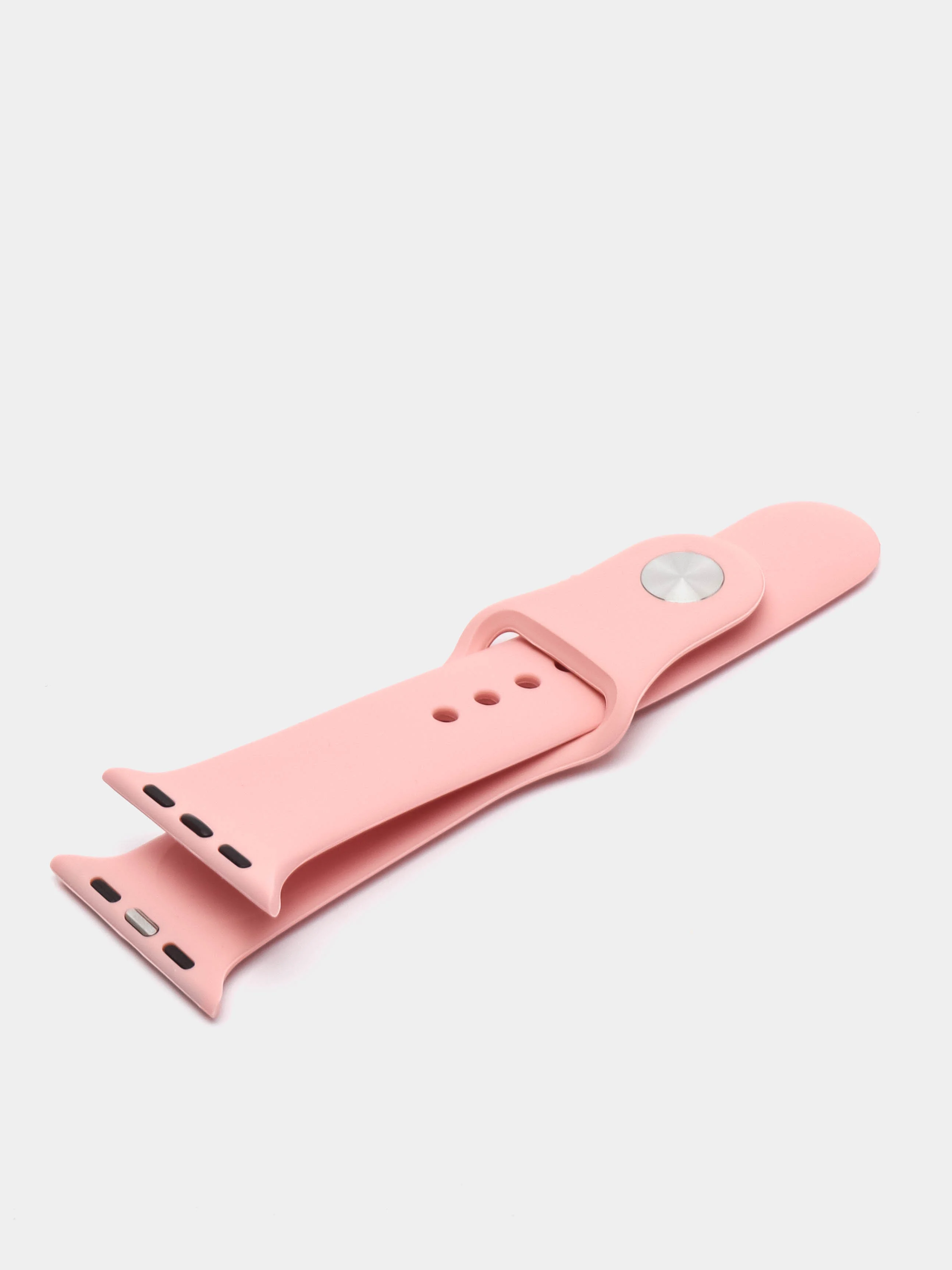 Пудровый ремешок силиконовый для Apple Watch 42/44мм