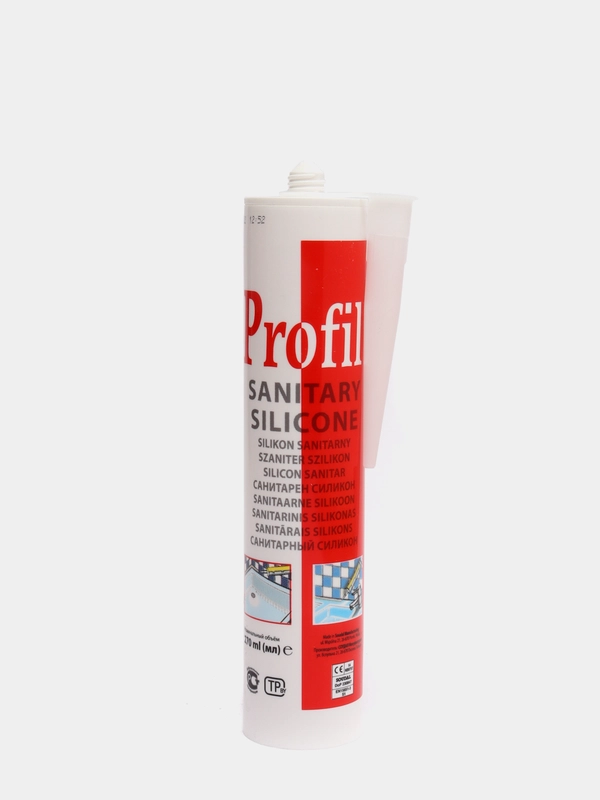 Герметик силиконовый Soudal Profil, санитарный, бесцветный, 270 мл
