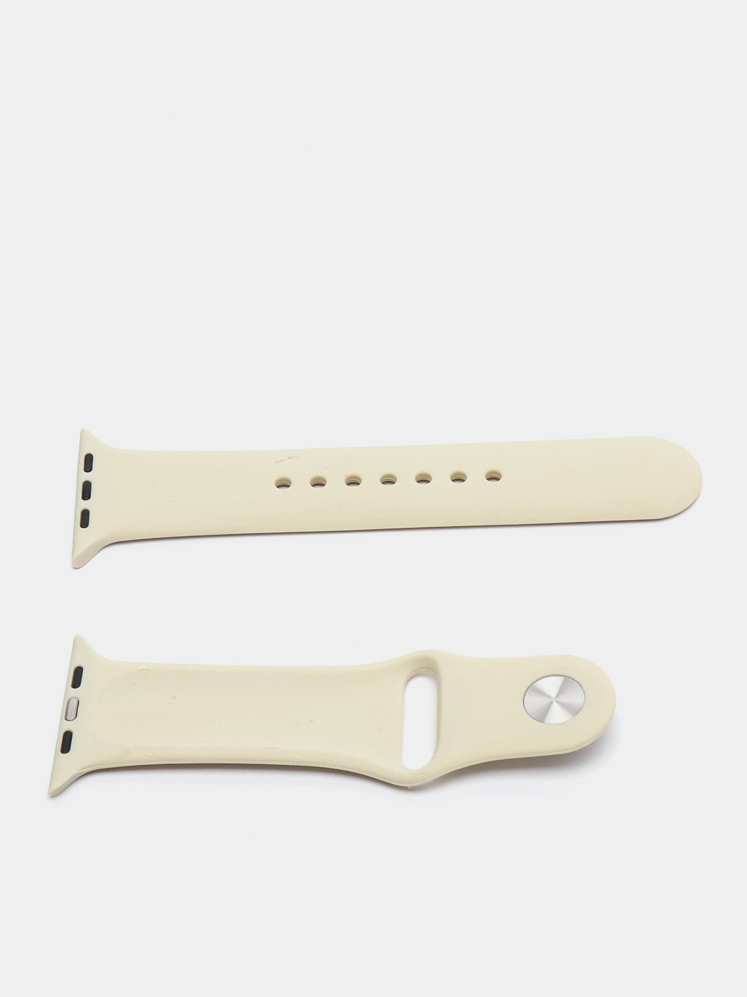 Серый ремешок силиконовый для Apple Watch 42/44мм