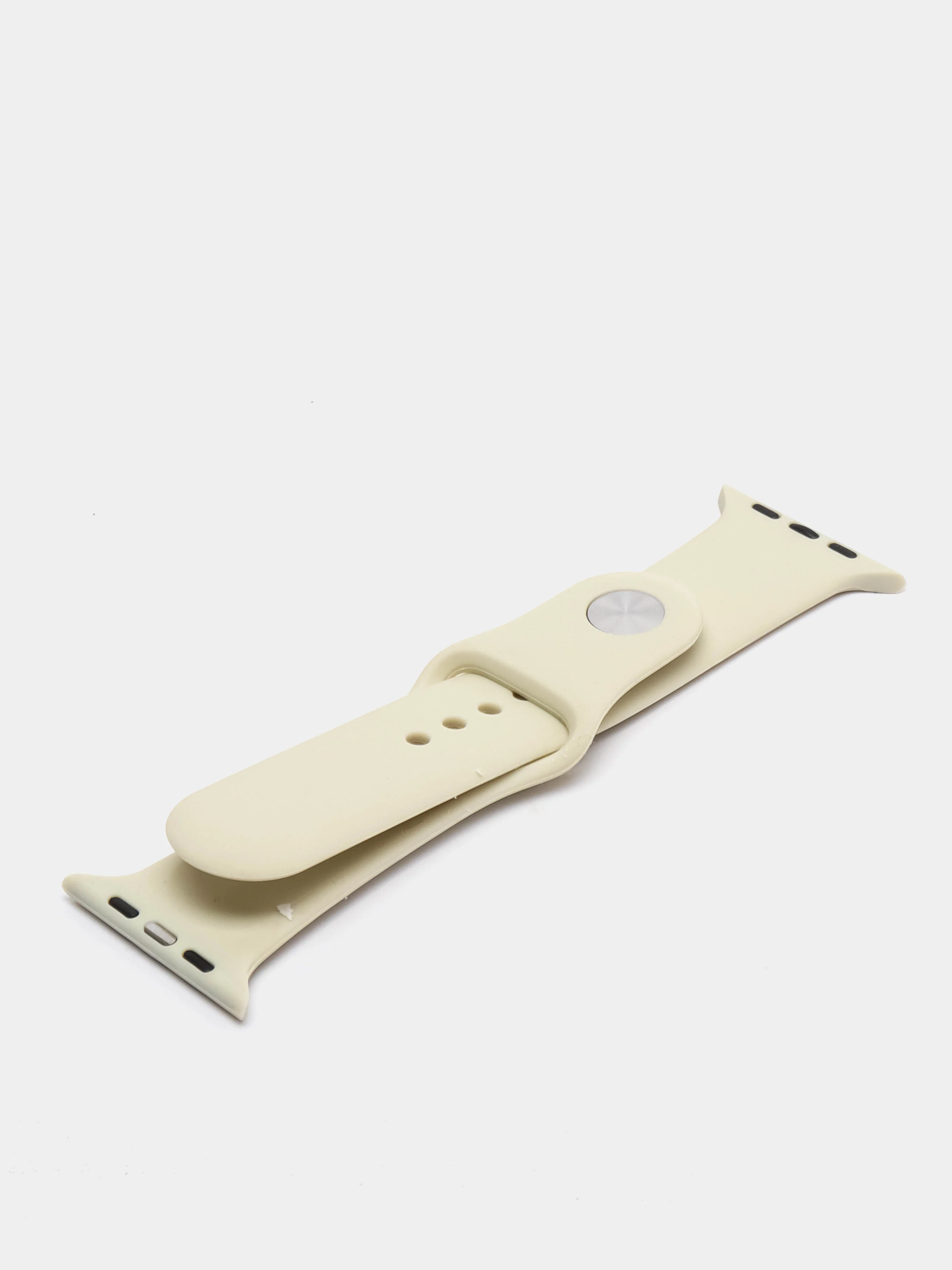 Серый ремешок силиконовый для Apple Watch 42/44мм