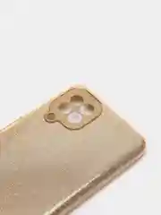 Золотой чехол Samsung Galaxy A22 4G, M22, Самсунг Галакси А22 4G, М22 блестящий с защитой камеры