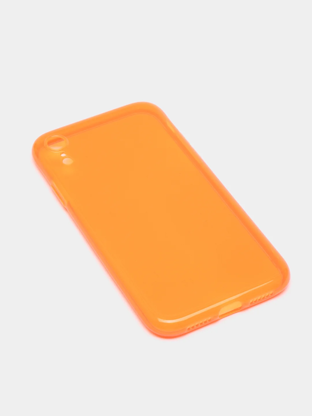 Оранжевый яркий силиконовый чехол iPhone XR, 11, 12 Mini, 12 Pro, 12 Pro Max