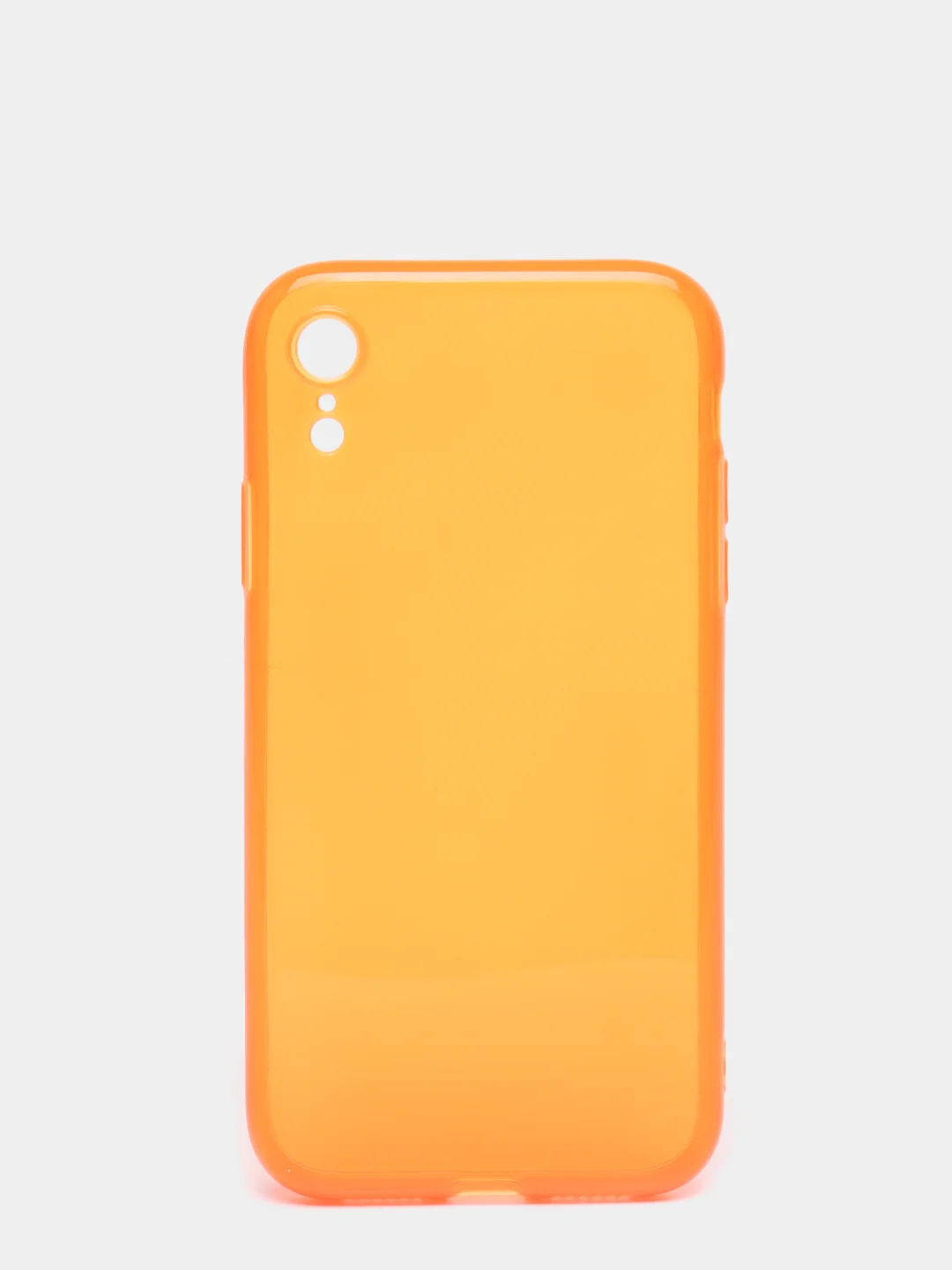 Оранжевый яркий силиконовый чехол iPhone XR, 11, 12 Mini, 12 Pro, 12 Pro Max