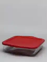 Противень в духовку 2л, с пластиковой крышкой, форма жаропрочная для выпечки в  СВЧ