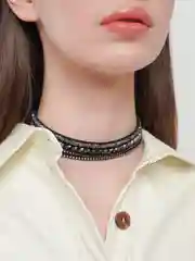 Черный чокеры