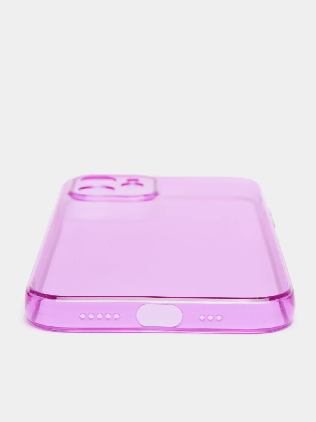 Пурпурный яркий силиконовый чехол iPhone XR, 11, 12 Mini, 12 Pro, 12 Pro Max