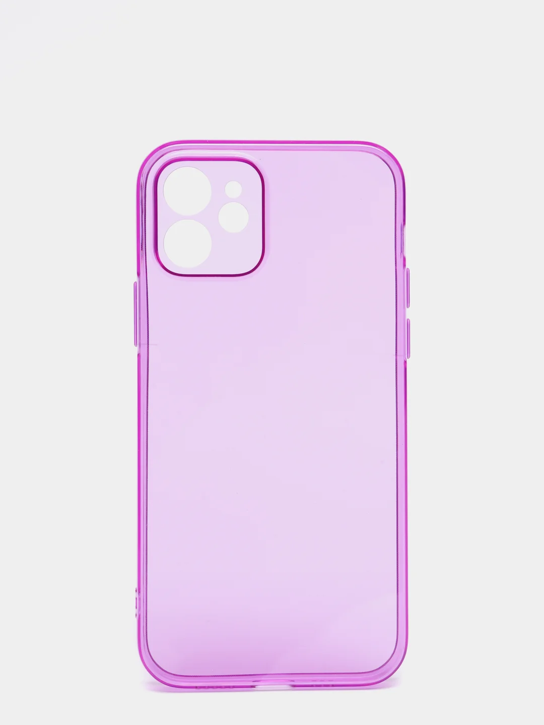 Пурпурный яркий силиконовый чехол iPhone XR, 11, 12 Mini, 12 Pro, 12 Pro Max