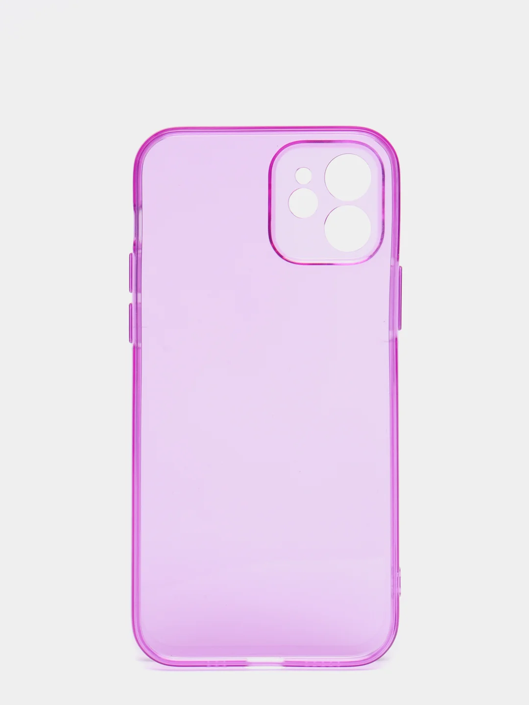 Пурпурный яркий силиконовый чехол iPhone XR, 11, 12 Mini, 12 Pro, 12 Pro Max