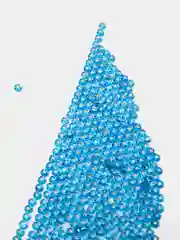 Голубой чешский бисер Preciosa 10/0, Transparent - silver line (10, 50 грамм)