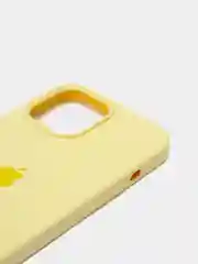 Горчичный чехол для iPhone 13, Pro, Max, Silicone закрытый низ с логотипом