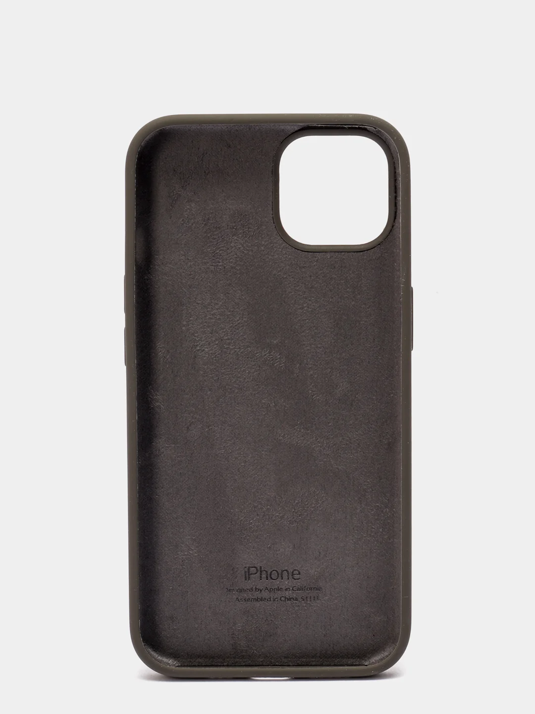 Хром чехол для iPhone 13, Pro, Max, Silicone закрытый низ с логотипом