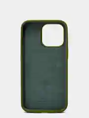 Зелёный хаки чехол для iPhone 13, Pro, Max, Silicone закрытый низ с логотипом