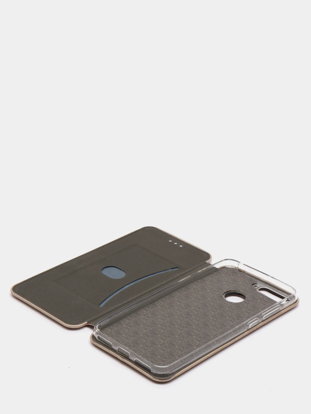 Золотой чехол книжка Huawei Y6 2018 / Honor 7C / Honor 7A Pro / Y6 Prime, Хуавей У6 2018 (5,7")