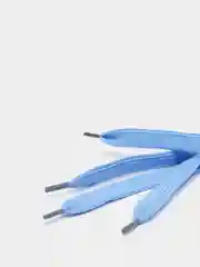Голубой шнурки для обуви, пара, плоские, 110см