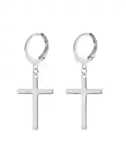 Серьга "Крест", из титановой стали, 2 штуки