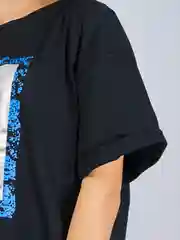 Черный футболка женская Oversize