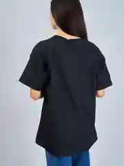 Черный футболка женская Oversize
