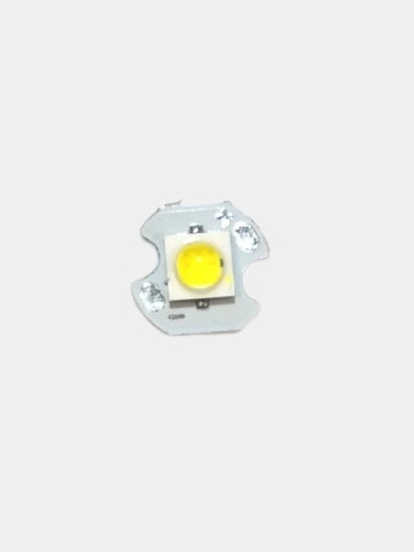 Светодиод мощный CREE XPE 1W 2.8-3V 0.350A 4000K на радиаторе 8мм