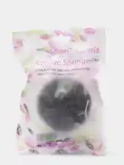 Черный конжаковый спонж для умывания