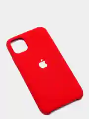 Чехол силиконовый Silicone Case для iPhone 11, красный, c логотипом