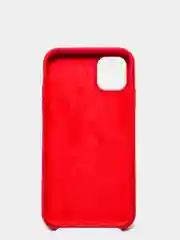 Чехол силиконовый Silicone Case для iPhone 11, красный, c логотипом