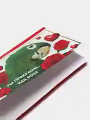 Красный обертка для шоколада "С любовью", "Ты просто совершенство", 8 х 15,5 см