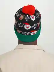Черный шапка-бини новогодняя Cristam Hat со светодиодной подсветкой, 6 видов