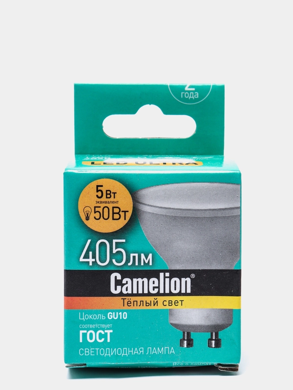Эл.лампа Camelion LED5-GU10/830/GU10, светодиодная, 5Вт, 220В