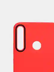 Красный чехол усиленный с рамкой для Huawei Y7 Prime 2020, силиконовый