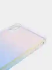 Голубой чехол iPhone XR, Xs Max силиконовый прозрачный с градиентом