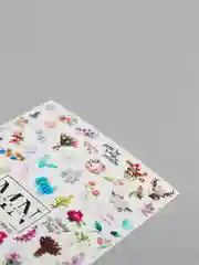 Желтый слайдер водные наклейки для дизайна ногтей W серия девушка/ цветы/ кот/ духи/ знаки зодиак