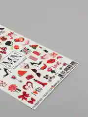 Оранжевый слайдер водные наклейки для дизайна ногтей W серия девушка/ цветы/ кот/ духи/ знаки зодиак