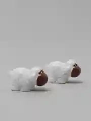 Коричневый микро ландшафтный мультяшный барашек, 3 шт, сувенир